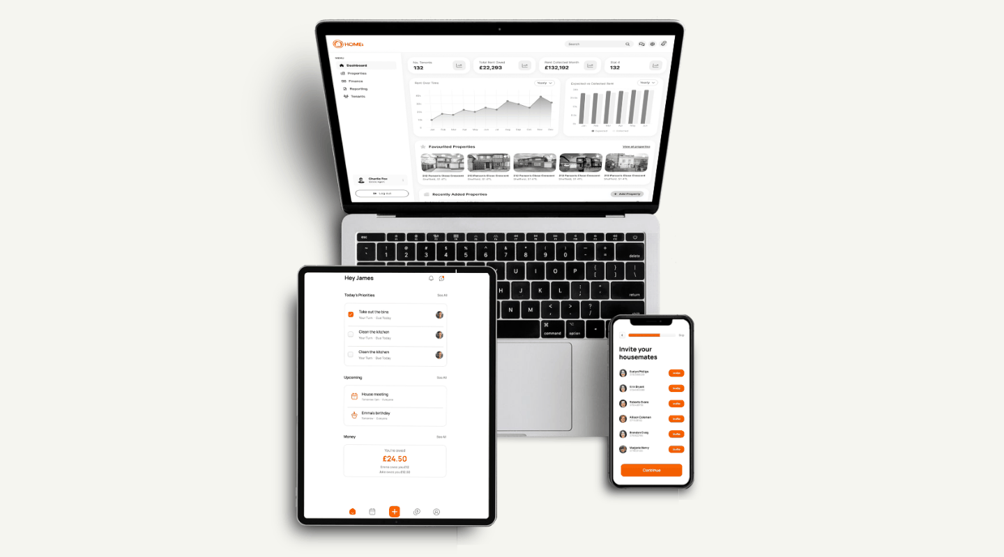 HOMEi PM property management dashboard